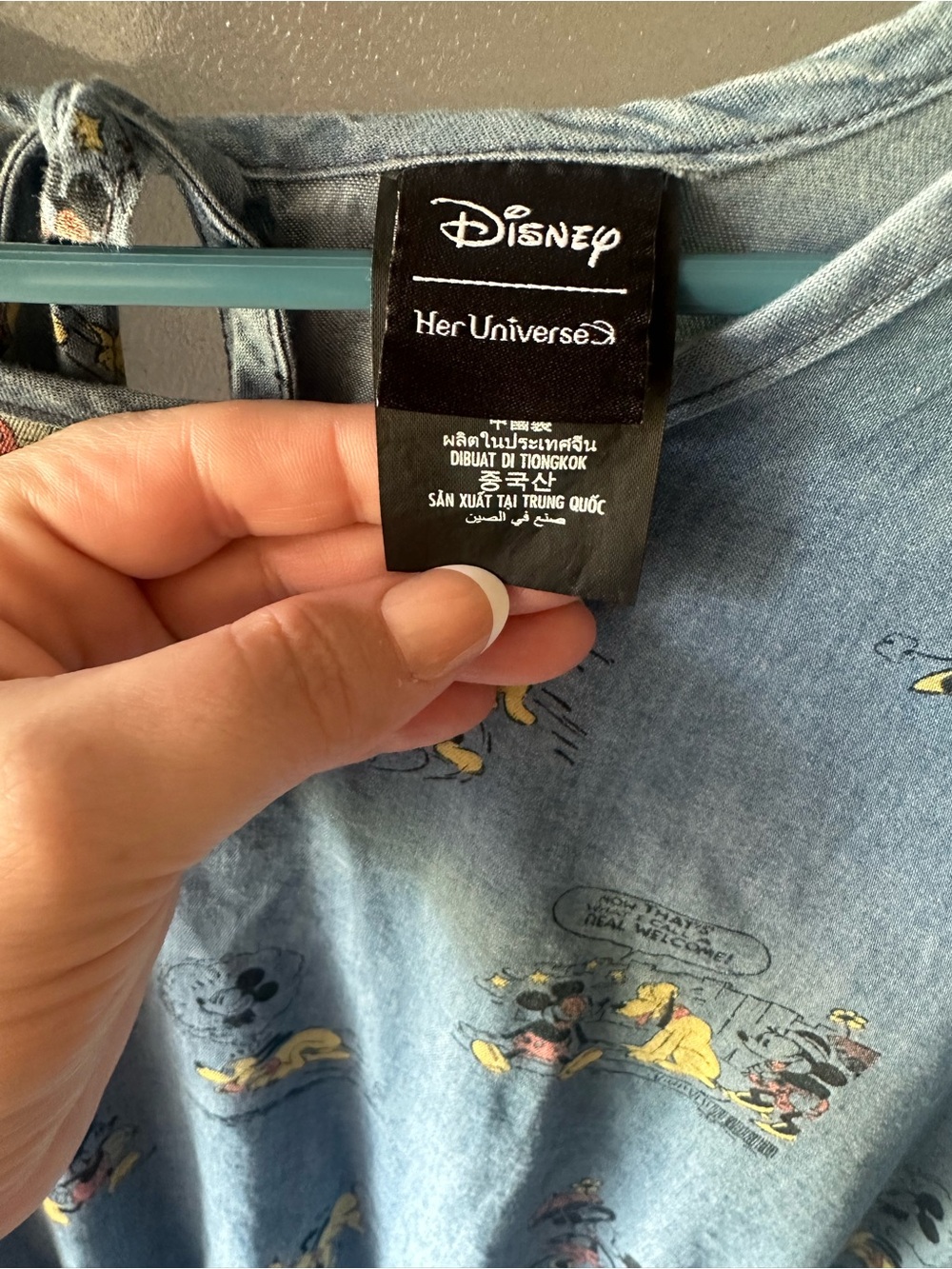 Disney Store Asia Mickey and Friends chambray dress - Picture 6 of 7